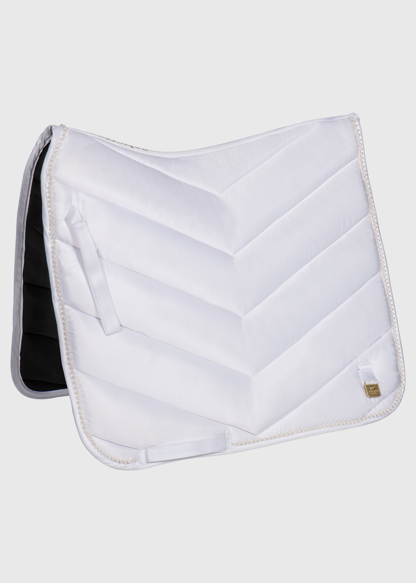 Zadeldek Vithé White Satin Pearl