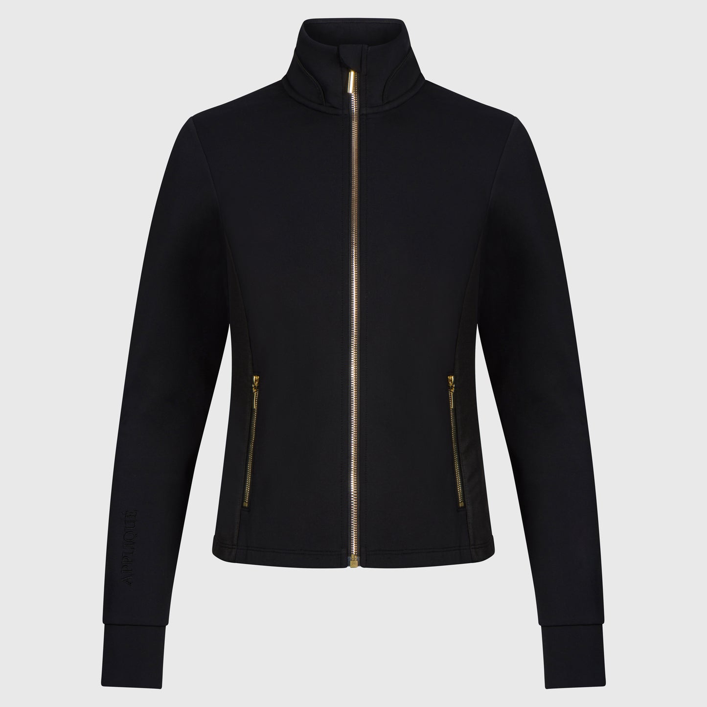 Celine Zipper Jacket Black Gold