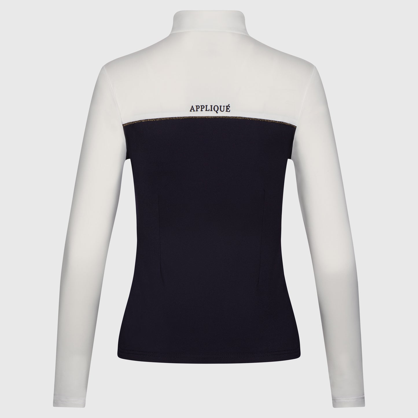 Kinder Silhouette Shirt Navy Gold Langarm