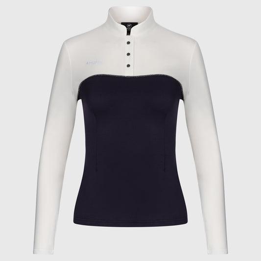 Silhouette Shirt Navy Silver Longsleeve