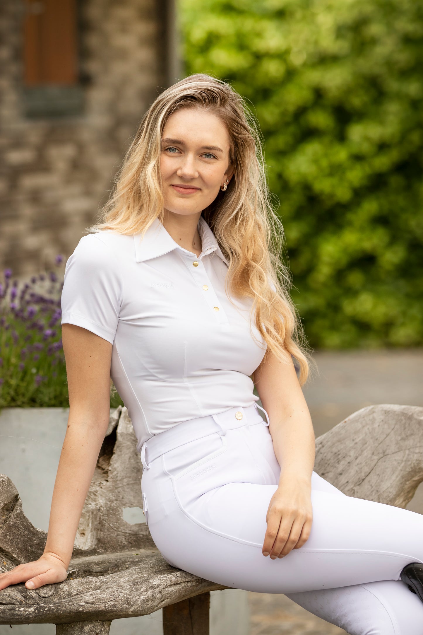 Luxury Polo Shirt Anja White