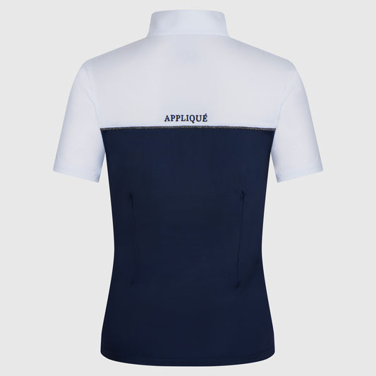 Silhouette Shirt Navy Silver