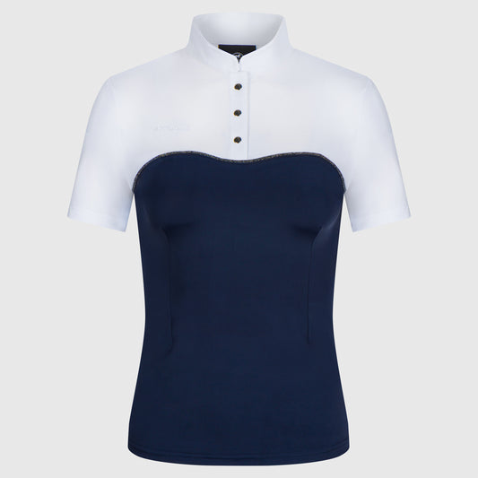 Silhouette Shirt Navy Silver