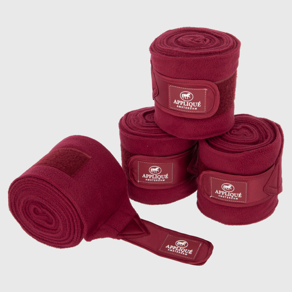 Appliqué Amsterdam-Bandages-Bordeaux-Red-Fleece-Bandagen