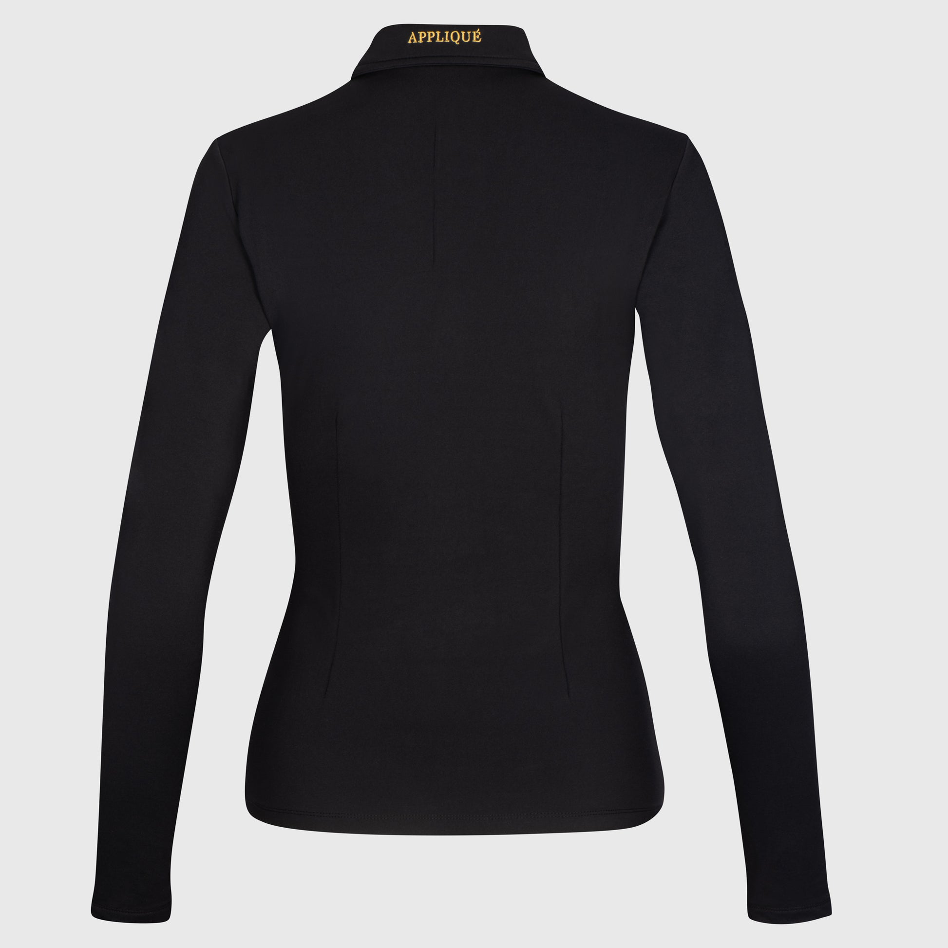 Appliqué Amsterdam - Poloshirt-Black-Women-Fleece-Warm