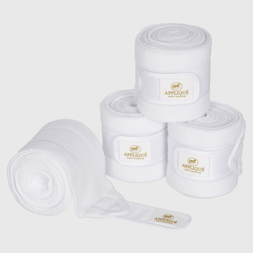 Witte-Fleece-Bandages-Ful-Dressuur-Fleecebandages-White-Appliqué-Amsterdam