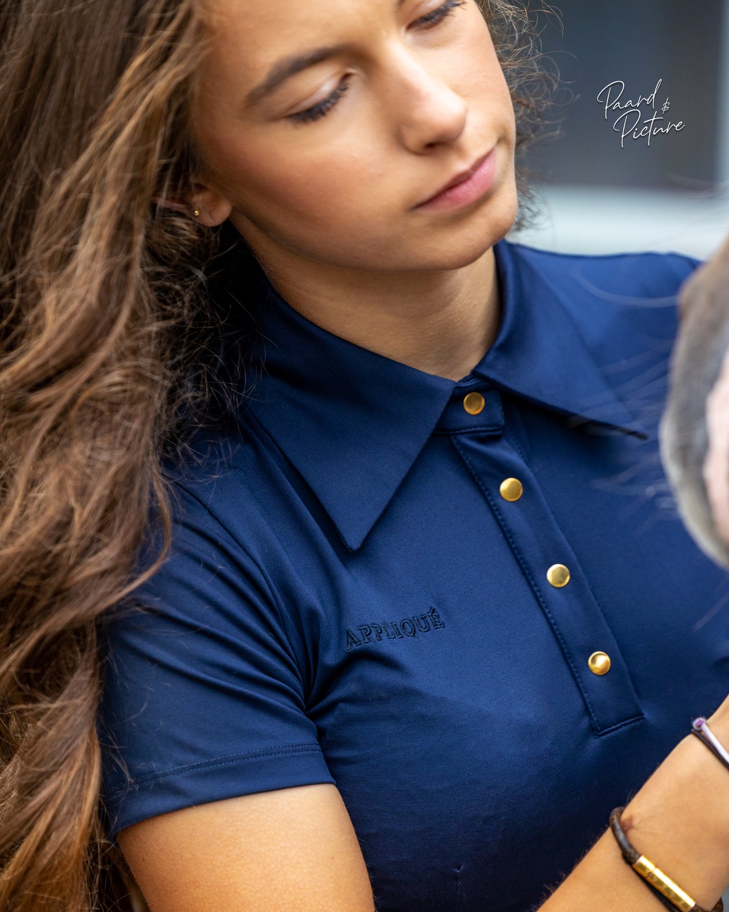 Luxury Polo Shirt Anja Navy